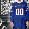 Personalized Buffalo Bills Unisex Blanket Hoodie