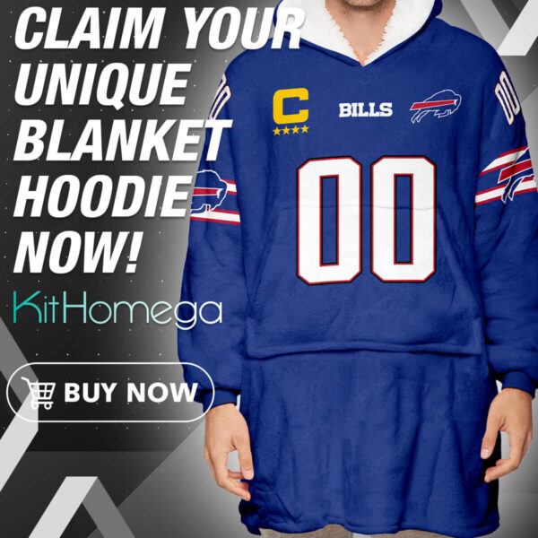 Personalized Buffalo Bills Unisex Blanket Hoodie