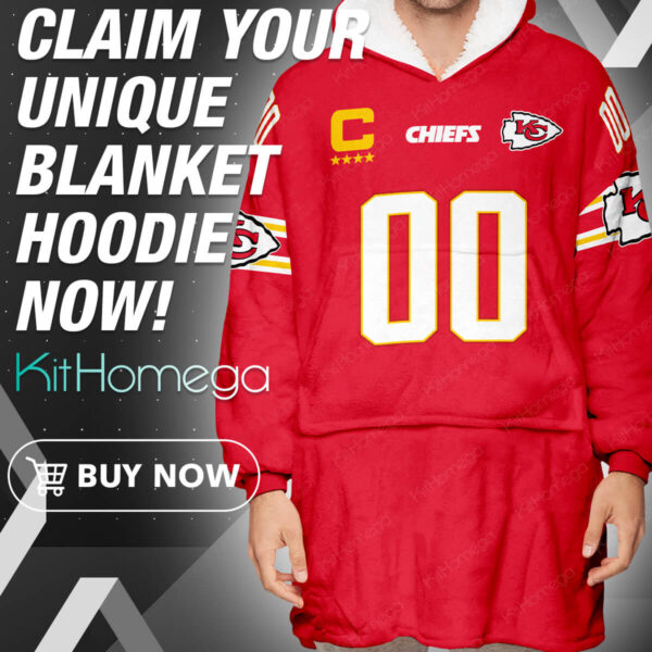 Personalized Kansas City Chiefs Unisex Blanket Hoodie