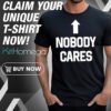 Serena Deeb wearing Nobody Cares Shirt