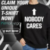 Serena Deeb wearing Nobody Cares Sweatshirt