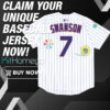 Back Cubs Swanson 7 World Tour Tokyo Series 2025 Baseball Jersey