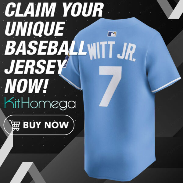 Back Kansas City Royals 7 Bobby Witt Jr 2025 Baseball Jersey