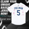 Back LA Dodgers FreeMan 5 World Tour Tokyo Series 2025 Baseball Jersey
