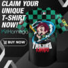 Back San Diego Padres x Tanjiro kamado Demon Slayer Baseball Jersey