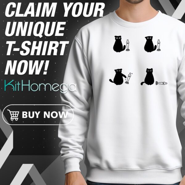 Black Cat Cute Oscars 2025 Sweatshirt