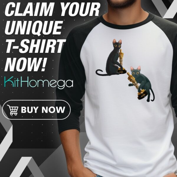 Black Cat Oscars 2025 Raglan Jersey