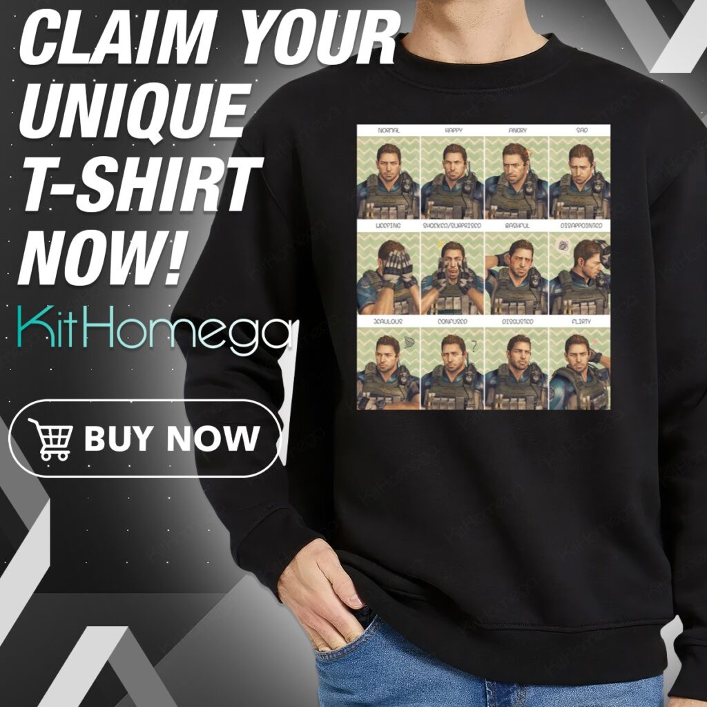 Chris Redfield Resident Evil Normal Happy Angry Sad Sweatshirt