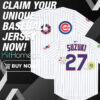 Cubs Suzuki 27 World Tour Tokyo Series 2025 Baseball Jersey