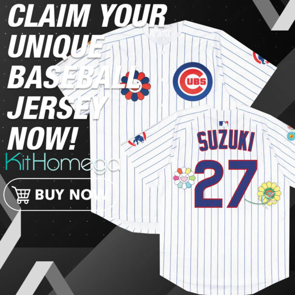 Cubs Suzuki 27 World Tour Tokyo Series 2025 Baseball Jersey