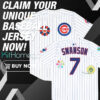 Cubs Swanson 7 World Tour Tokyo Series 2025 Baseball Jersey