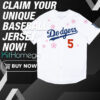 Front LA Dodgers FreeMan 5 World Tour Tokyo Series 2025 Baseball Jersey