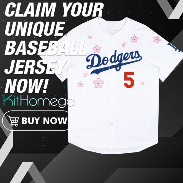 Front LA Dodgers FreeMan 5 World Tour Tokyo Series 2025 Baseball Jersey