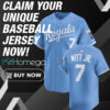 Kansas City Royals 7 Bobby Witt Jr. 2025 Baseball Jersey