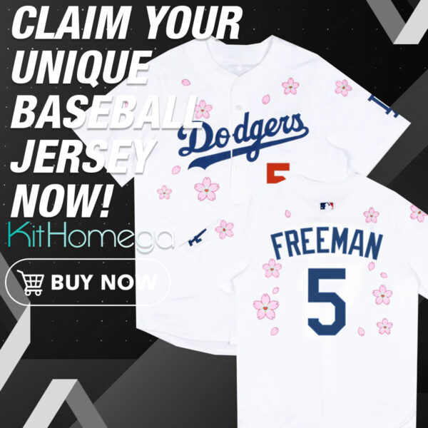 LA Dodgers FreeMan 5 World Tour Tokyo Series 2025 Baseball Jersey