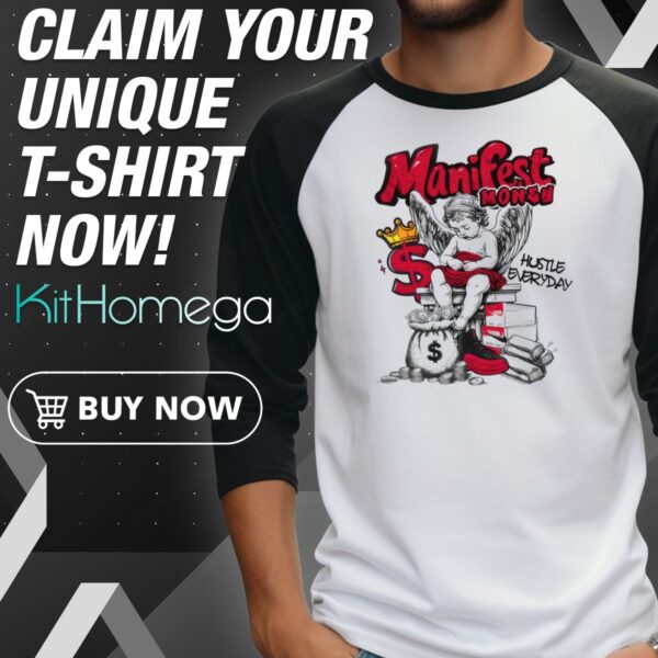 Manifest Money Sneakers AJ12 Game Hustle Everyday Raglan Jersey