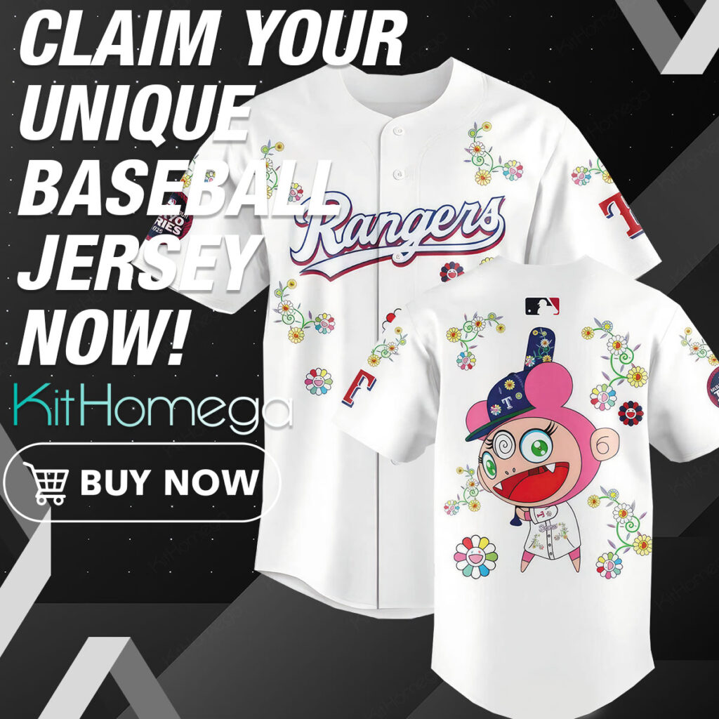 Texas Rangers Takashi Murakami World Tour Tokyo Series 2025 Baseball Jersey