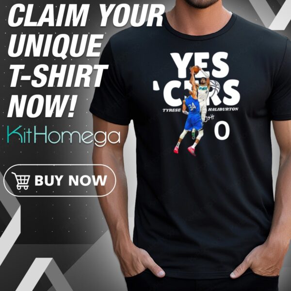 Tyrese Haliburton #0 Last Shot Yes Cers Shirt